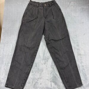 VTG Y2K 90's Cotler Denim Trousers Mens 29x30 Black Tapered High Waist Jeans